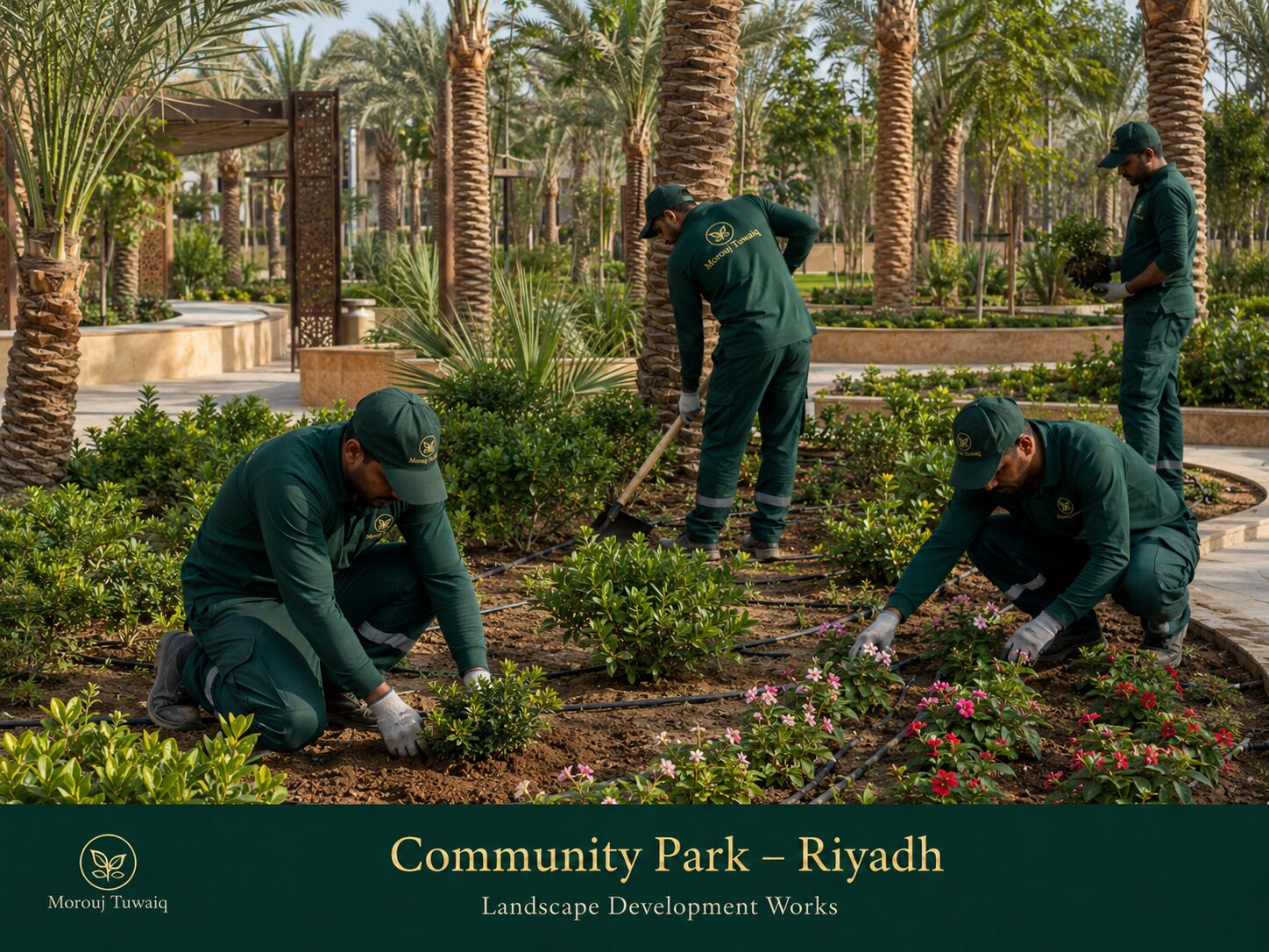 Morouj Tuwaiq landscape development team