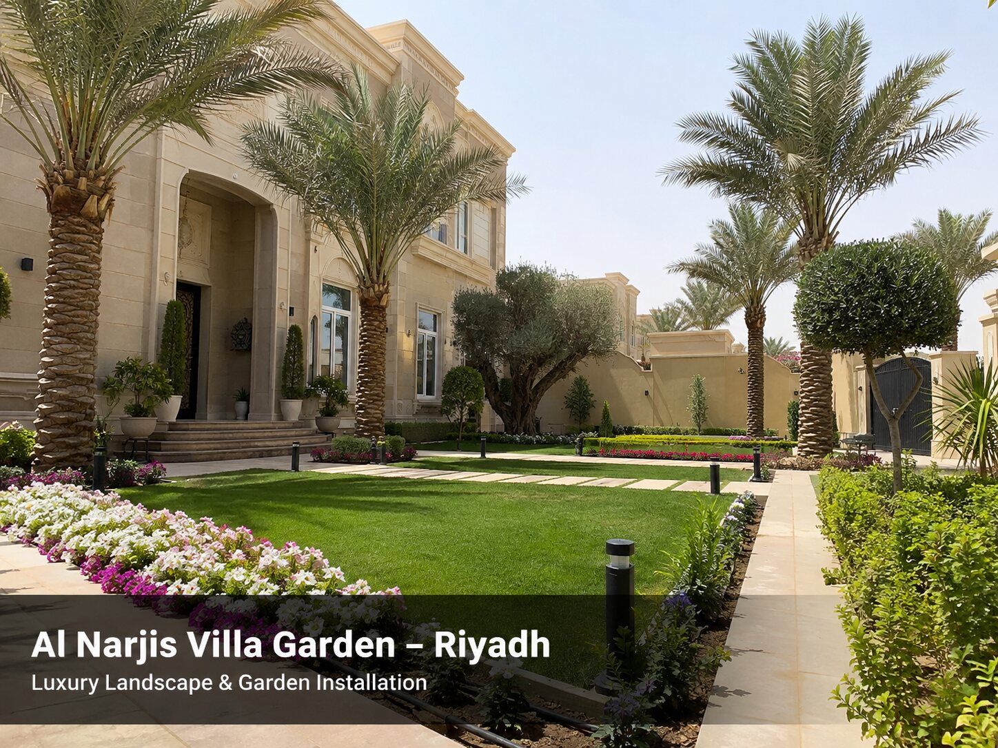 Private villa garden in Riyadh